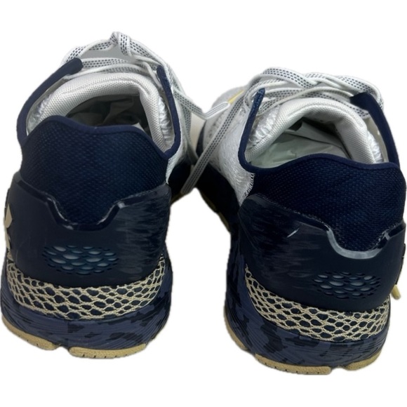 Men\'s Under Armour White Navy Midshipmen HOVR Sonic 3 Running Shoe